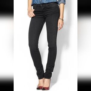 NWT! J Brand Mid Rise Photo Ready Rail Gray Graphite Jeans $233, Sz 24